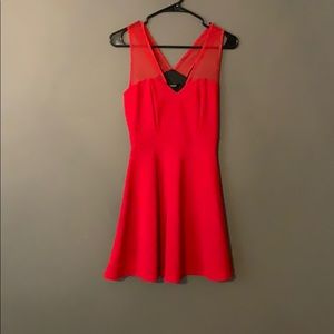 Crimson red party dress